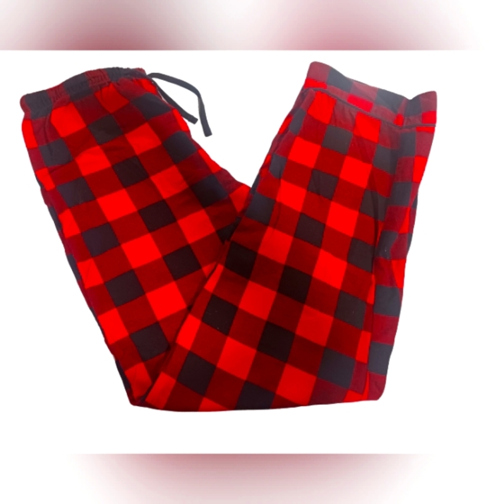 Red and black checked pajamas‎ pants size Medium men's